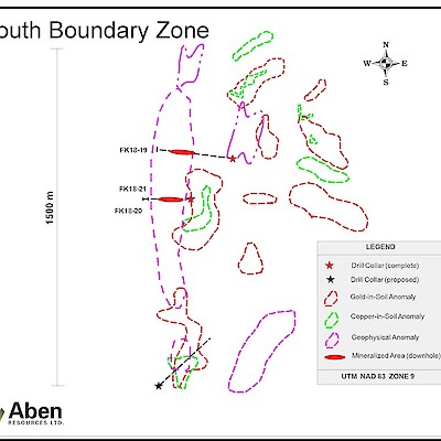 2018 Forrest Kerr South Boundary Zone Mineralized Anomalies