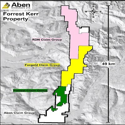 Forrest Kerr Project, BC Claim Group Map
