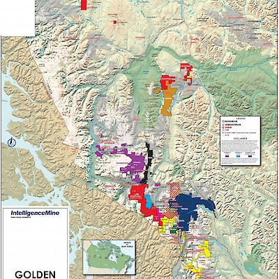 Golden Triangle, British Columbia Claims Map