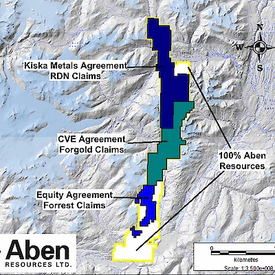 Aben's Forrest Kerr Project, BC Agreement Claims Map